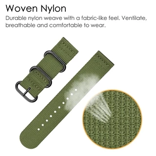18mm 24mm 22mm 20mm Universal strap Nylon Watchband for Samsung Galaxy Watch 3 46 mm Gear S3 Amazfit GTS Huawei Watch Band