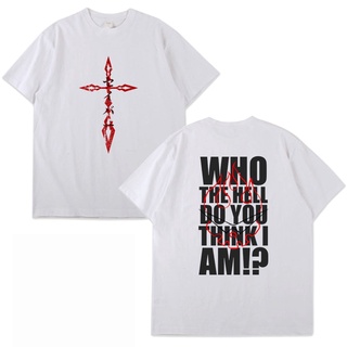 ผ้าฝ้ายแท้ คอลูกเรือเสื้อยืด พิมพ์ลายโลโก้หัวกะโหลก Gurren Lagann Who The Hell Do You Think I Am Quote แฟชั่นฤดูร้อน สํา