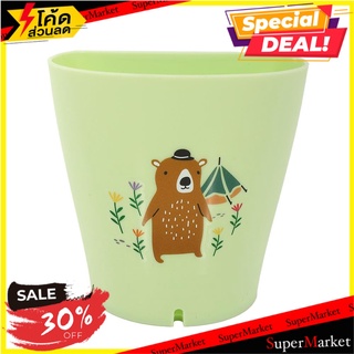 กระถางแขวนพลาสติก SPRING BEAR 13 ซม. สีเขียว กระถางต้นไม้และอุปกรณ์ WALL PLANT POT SPRING BEAR 13CM GREEN อุปกรณ์ตกแต่งส