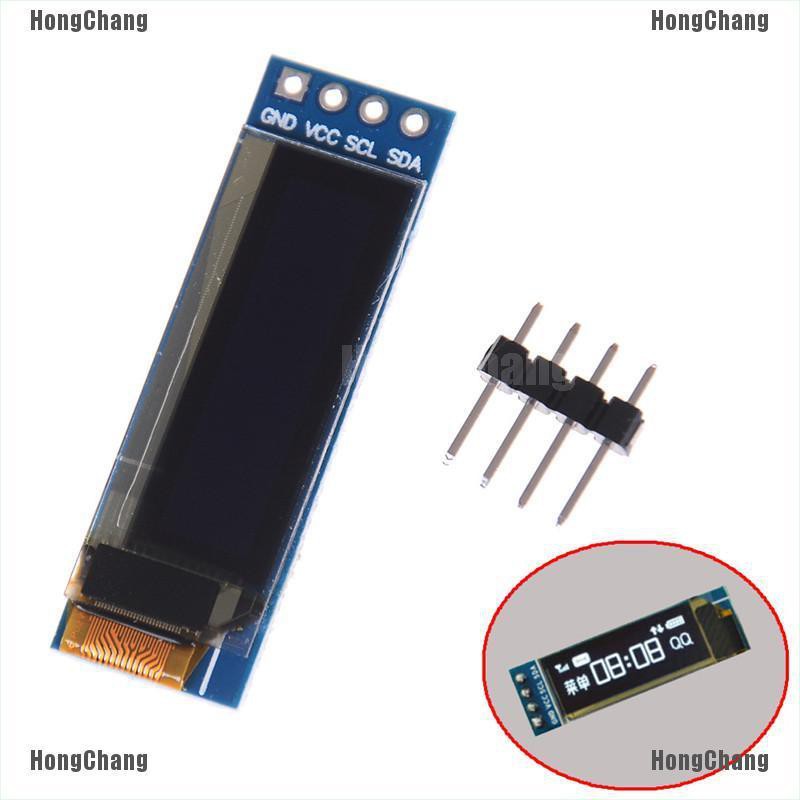 3 Pezzi 0,91" Modulo Display OLED IIC I2C,QIQIAZI IIC I2C Seriale Display OLED 128x32 3.3V/5V, Per Arduino (blu - Foto 6
