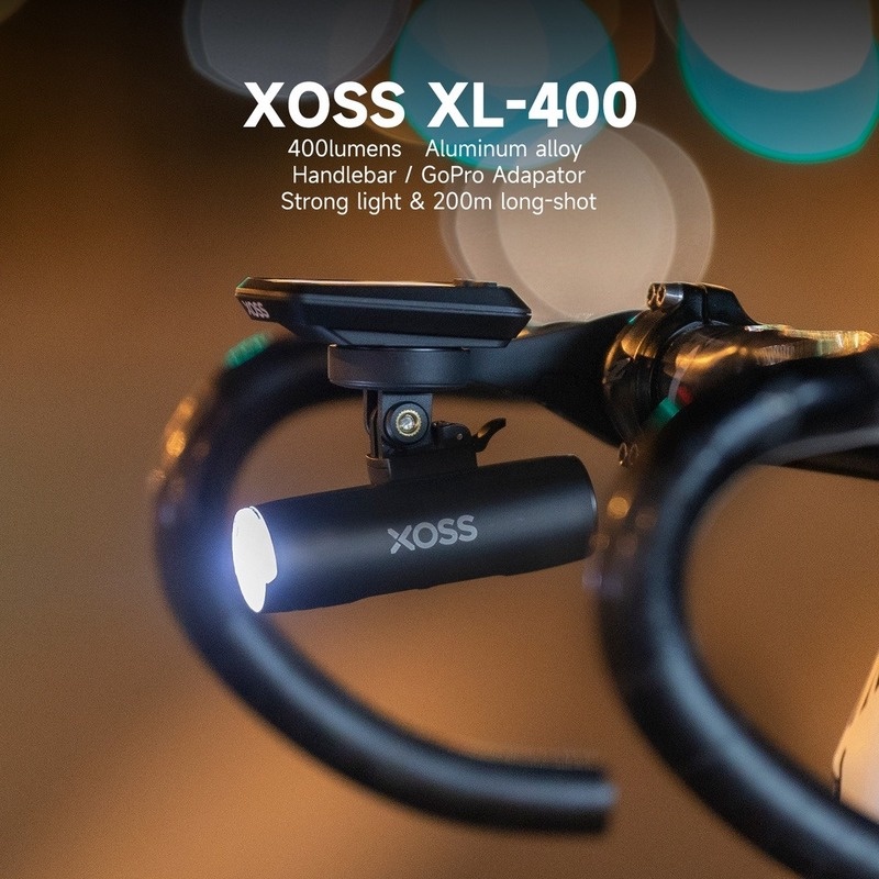 Xoss XL-400 ไฟหน้าจักรยาน 400 Lumens สําหรับขับขี่ตอนกลางคืน