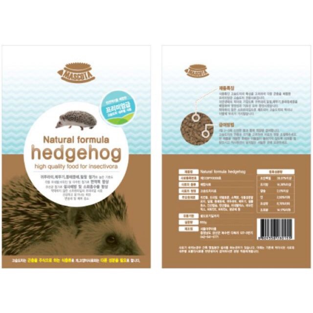 อาหารเม่นแคระเกาหลี ยี่ห้อ Mascota ขนาด600g. นำเข้าจากเกาหลีโดยตรง [พร้อมส่งCOD] ราคา ถูกที่สุด ดีลบีเคเค แกลเลอรีภาพที่ 5