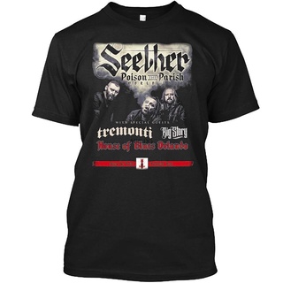 เสื้อตราหานคู่ - เสื้อยืดผู้ชาย Seether Tour 2022-2022 คอนเสิร์ต 9 เสื้อยืดเชิ้ต