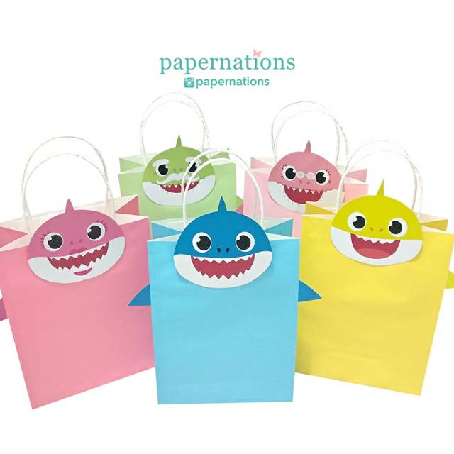 ถุงกระดาษ Baby Shark / ถุงกระดาษ Baby Shark / Baby Shark Goodie Bag