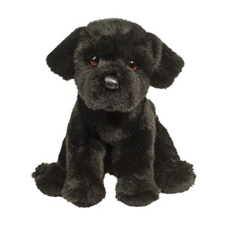 Douglas Whittaker Black Lab - ตุ๊กตานิ่มสุนัขพันธุ์ลาบราดอร์สีดำ วิทเทคเกอร์ ขนาดสูง 9 นิ้ว ในท่านั่ง