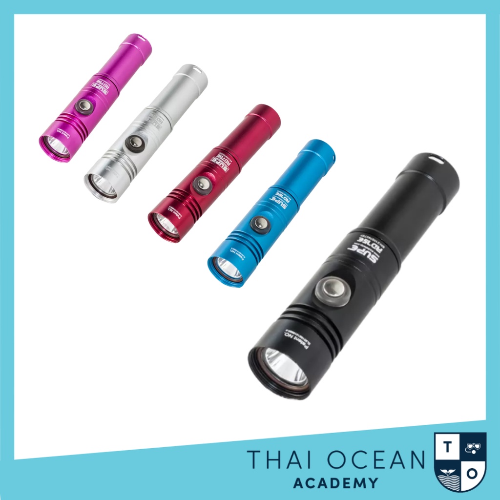 ไฟฉายสำหรับดำน้ำ Supe Diving Torch RD75E - thaioceanbk - ThaiPick
