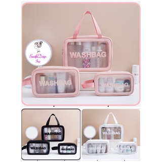 (พร้อมส่ง) กระเป๋าพกพาเดินทาง กันน้ำ Washbag กระเป๋าเก็บของอเนกประสงค์