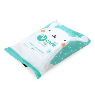 🔥แนะนำ!! วีแคร์ ผ้าเปียก แอนตี้แบค 18 แผ่น V CARE Multipurpose Wet Wipes Antibacteria 18 Sheets