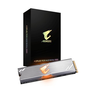 GIGABYTE SSD(เอสเอสดี) AORUS RGB M.2 NVME SSD 512GB (PCIEX3)(GP-ASM2NE2512GTTDR) M.2 PCIe 2280 NVMe/Read Speed : up to 3