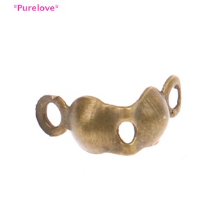 Purelove&gt; ใหม่ ตัวเชื่อมต่อโซ่บอล สเตนเลส สําหรับทําเครื่องประดับ DIY 100 ชิ้น