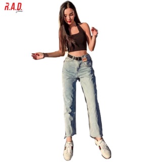 R.A.D.Jeans กางเกงขายาวเอวแต่งกระเป๋า สุดน่ารัก