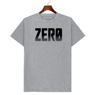 เสื้อยืดสีเทา ZERO คอกลม มีเก็บปลายทาง