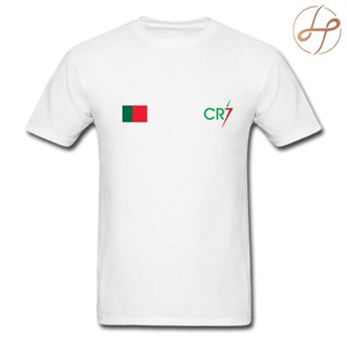 เสื้อแฟชั่นผญ - CR7โปรตุเกสฟุตบอลโลกรุ่นแฟนๆTshirt