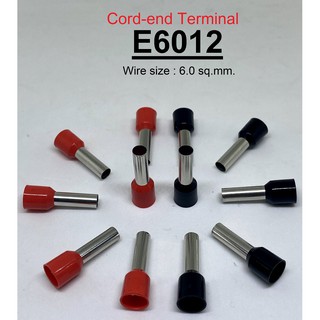 E6012 หางปลาเข็ม คอร์ดเอ็น ขนาด 6.00 ตร.มม. ทองแดง/ทองเหลือง (Cord End terminal Size : 6.00 sq.mm. Copper/Brass)