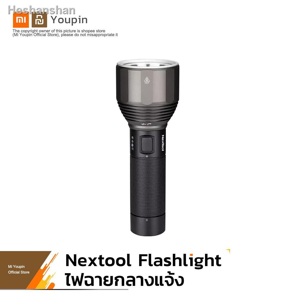 ◘Xiaomi NexTool ไฟฉาย LED ไฟฉายแรงสูง กันน้ำได้ ซูมได้ ชาร์จ USB พร้อมถ่าน พาวเวอร์แบงค2021 ทันสมัยที่สุดราคาต่ำสุดจัดส่