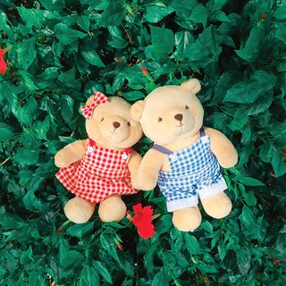 Teddy House : Matie M ขนาด 10"-12" หมีมาร์ตี้เปลือย มีโบว์ มีน้องมีให้เลือก 3 สี สามารถใส่ชุดให้น้องได้