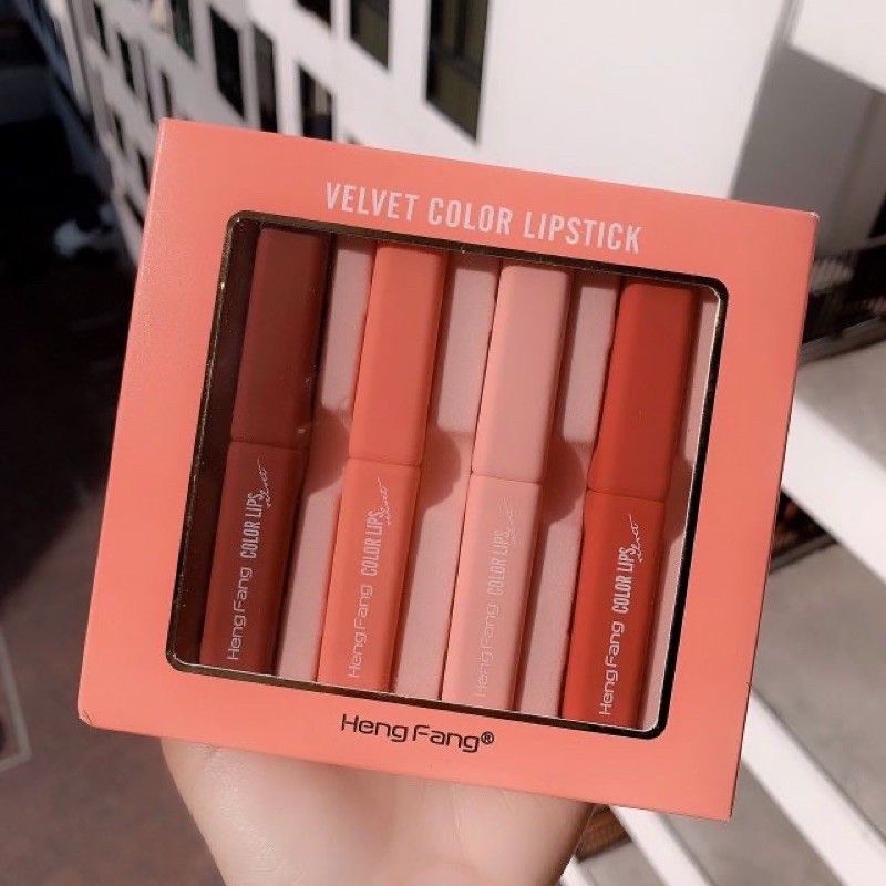 ⭐️ HengFang Velvet Color Lipstick ลิป Velvet 4 สี 💕💕 ⭐️