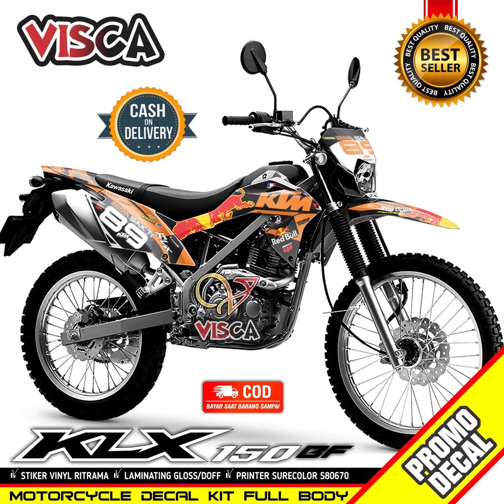 รูปลอก Klx Bf Full Body Keren สติกเกอร์ Klx 150 Bf Keren Decal Klx 150 Bf Full Body turbaru เด็ก Klx