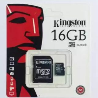 Kingston Memory Card Micro SD SDHC 16 GB Class 10 คิงส์ตันเมมโมรี่การ์ด 16 GB Kingston