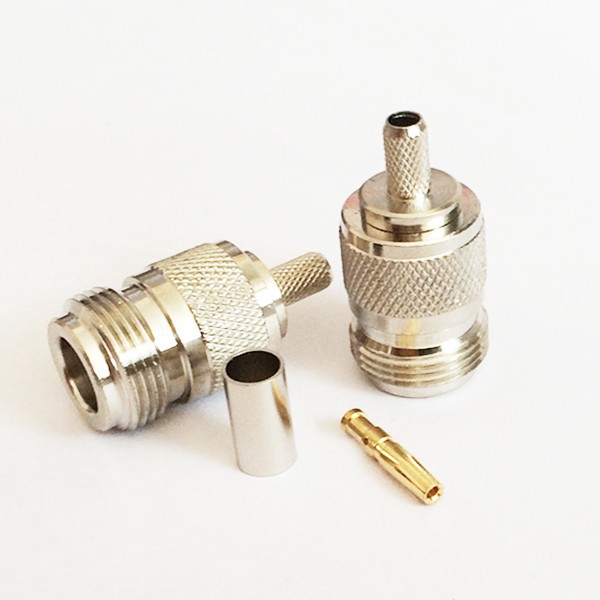 1 ชิ้น N แจ็คหญิง RF Coax Connector Crimp RG58,RG142,RG400