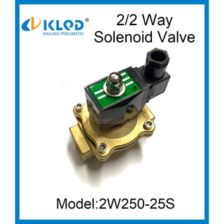 KLOD 2/2Way โซลินอยด์ ทองเหลือง 1" AC220V  KLOD