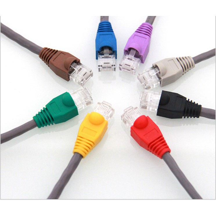 Bootหัวแลน RJ-45 ปลั๊กบูทส์ ปลอกสวม บูทครอบหัวLAN ถุงละ 50 ชิ้น ราคา 70 บาท