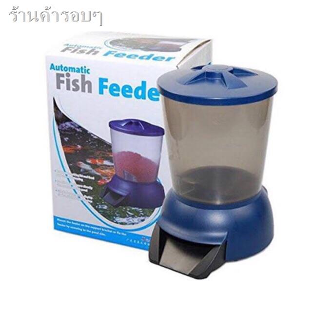 สวน50%❧¤เครื่องให้อาหารบ่อปลา JEBAO Fish Feeder ใช้ได้ทั้งระบบถ่านเเละระบบไฟฟ้า ความจุ 5ลิตร