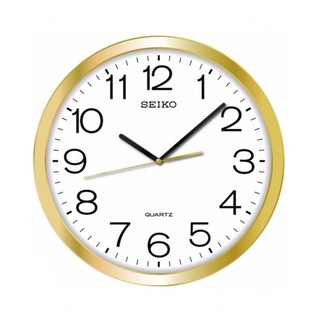 SEIKO นาฬิกาติดผนัง ขนาด16นิ้ว สีทอง รุ่น PQA041G,PQA041