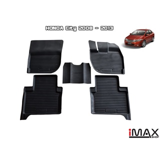 ผ้ายางรองพื้นเข้ารูปตรงรุ่น  HONDA City 2008 - 2013 พรมปูพื้นรถ แผ่นยางปูรถยนต์ ถาดยางปูพื้นรถเข้ารูป