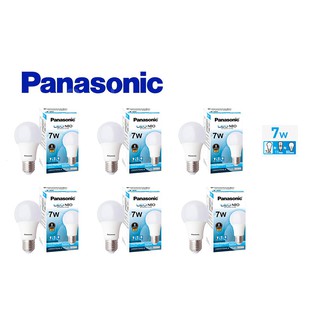 6 หลอด หลอดละ 55 หลอดไฟ Panasonic LED Bulb Neo 7W