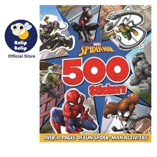 หนังสือกิจกรรมสติกเกอร์ Spiderman Marvel 500 พร้อมกิจกรรมและปริศนา สําหรับเด็ก