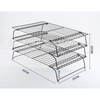 ตะแกรงวางเค้ก 3 ชั้น 40*25*22 cm