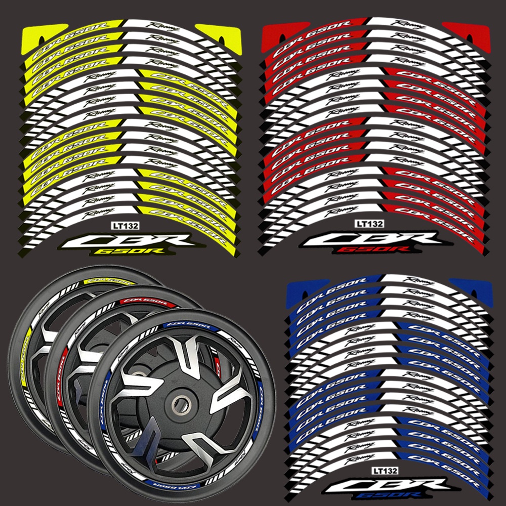 สติกเกอร์ฟิล์มสะท้อนแสง ติดขอบล้อรถจักรยานยนต์ Cbr 650r สําหรับ Honda Cbr 650r Cbr650 Cbr 650r 16 ชิ้น