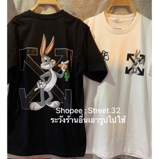 T-shirt  เสื้อยืดแขนสั้น Off Wh.. กระต่าย แครอทS-5XL