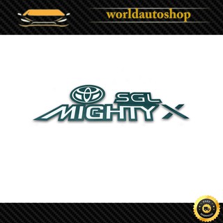 สติ๊กเกอร์ Sticker MIGHTY X SGL  สี White, Black Hilux Mighty X Toyota 2, 4 ประตู ปี1988 - 1997