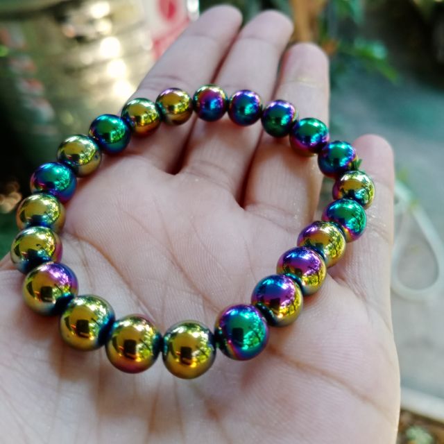 สร้อยข้อมือแร่ 7 สี  ฟรีไซส์