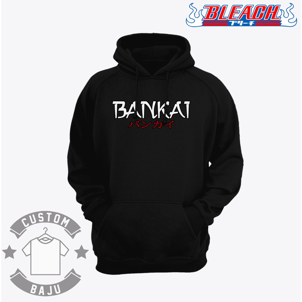 Bankai Kanji Anime Bleach 231 เสื้อกันหนาวมีฮู้ด