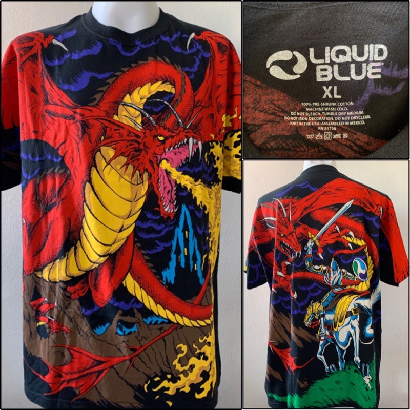 เสื้อยืด LB ลายมังกรพ่นไฟ OVP ลิขสิทธิ์แท้