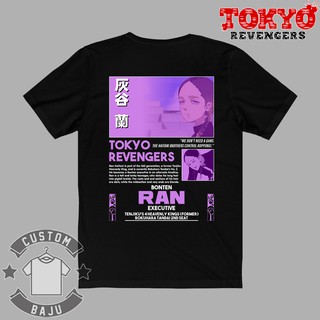 คอตต้อนคอกลมเสื้อยืด พิมพ์ลายอนิเมะ Ran Haitani Bonten Tokyo Revengers 667 สําหรับผู้ชายS-5XL