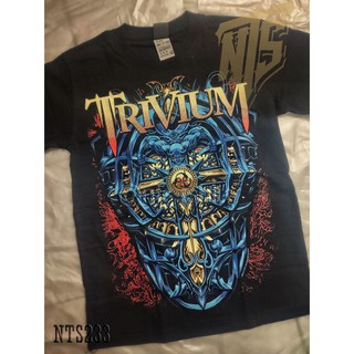 Trivium ROCK เสื้อยืด เสื้อวง เสื้อดำ สกรีนลายอย่างดี ผ้าหนานุ่ม ไม่หดไม่ย้วย  T SHIRT S M L XL XXLเสื้อยืด