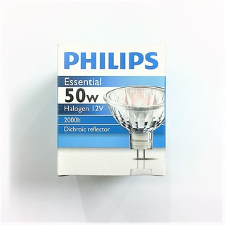 หลอดฮาโลเจนหน้าปิด PHILIPS 12โวลล์ 36องศา 50w