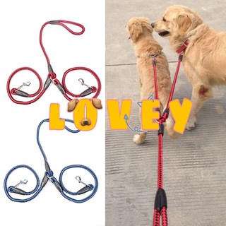 🐾lovey🐾 2 in 1   เชือกจูงไนล่อนสำหรับสัตว์เลี้ยง เชือกจูงสัตว์เลี้ยง