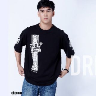 Sudd เสื้อยืดโอเวอร์ไซส์ รุ่น Drift-to สีดำ