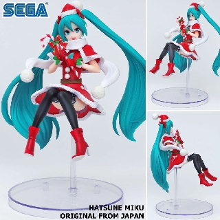 Figure งานแท้ Original Vocaloid Project Diva โวคาลอยด์ โปรเจกต์ดีวา อาร์เคด Hatsune Miku ฮัตสึเนะ มิกุ Christmas คริสมาส