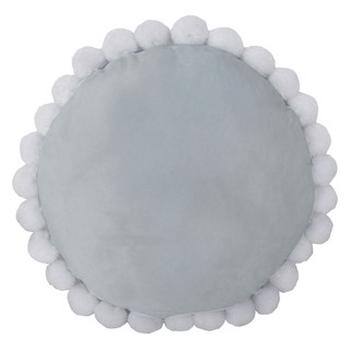 หมอนอิง HOME LIVING STYLE POM POM 18X18 นิ้ว สีเทา เพิ่มความโดดเด่นให้กับโซฟาตัวโปรด ด้วยหมอนอิง จาก HOME LIVING STYLE ผ