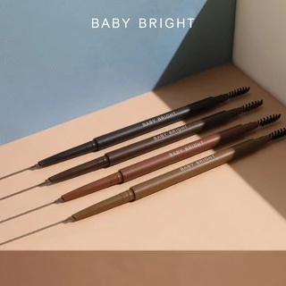 ดินสอเขียนคิ้ว ออโต้ หัวเรียวเล็ก กันน้ำ ติดทน BABY BRIGHT TRIANGLE SLIM BROW PENCIL