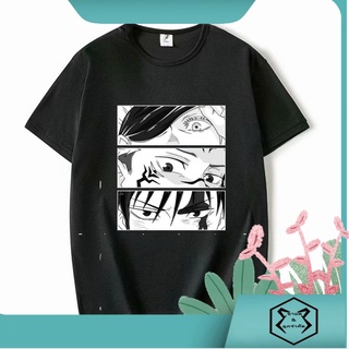 เสื้อยืดแขนสั้น พิมพ์ลายอนิเมะ Jujutsu Kaisen Itadori Yuji ทรงหลวม สไตล์ฮาราจูกุ แฟชั่นสําหรับผู้ชาย และผู้หญิง