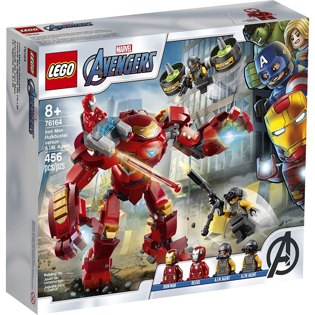 LEGO Marvel Avengers Iron Man Hulkbuster Versus A.I.M. Agent 76164