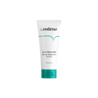 แท้100%LANBENA รักษาสิว โฟมล้างหน้า ป้องกันสิว ครีมโฟมควบคุมความมัน oligopeptide สกินแคร์ที่มีประสิทธิภาพ Facial Cleanser 100g