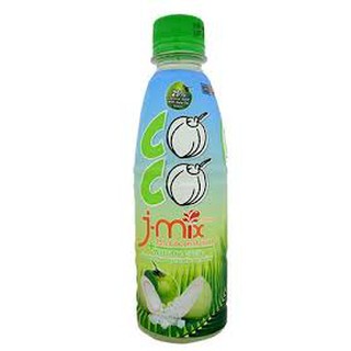 J-MIX เจมิกซ์ น้ำมะพร้าว25% ผสมวุ้น ขนาด 280ml ยกแพ็ค 6ขวด COCONUT JUICE